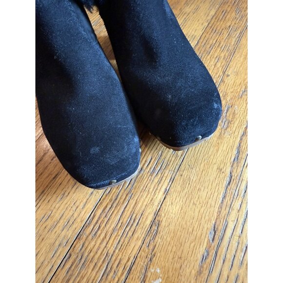 UGG THEBES WOMEN CLOG SUEDE BLACK US 8 /UK 6 /EU 39 EUC - Picture 4 of 12